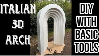 Collapsible Italian 3D arch backdrop DIY