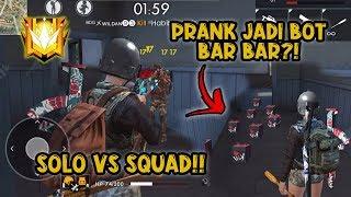 PRANK JADI BOT BAR BAR?! SOLO Vs 4 SQUAD DI BRAZILIA AUTO RATA!!! | efdewe