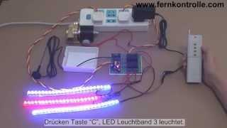 4CH Potentialfrei Empfänger mit Fernbedienung für Elektromagnetventil 220V Relais Funkschalter