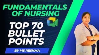 FUNDAMENTALS OF NURSING  #esicnursingexam