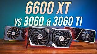 6600 XT vs 3060 Ti & 3060 - 17 Game Test 1080p & 1440p