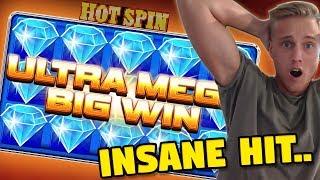 HUGE WIN!! Hot Spin BIG WIN - 6 euro bet (Online slots) from Casino LIVE stream