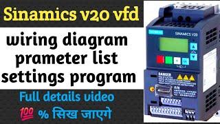 How to Program Sinamics V20 VFD in Hindi! Must Watch!