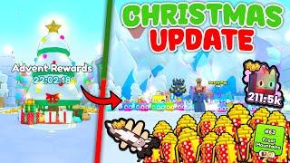 BEATING the NEW CHRISTMAS EVENT UPDATE  OP ITEMS!!! | ROBLOX PET SIMULATOR 99 UPDATE 2