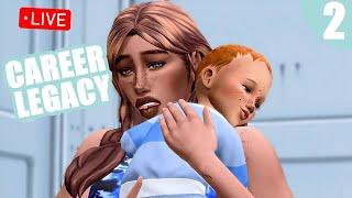 Career Legacy Challenge #2 (Civil Designer) Raising twins!  | Sims 4 Live Stream