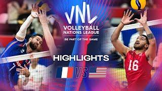  FRA vs.  USA - Highlights | Week 1 | Men's VNL 2024