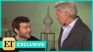 Watch Harrison Ford Surprise Young Han Solo Alden Ehrenreich During ET Interview (Exclusive)