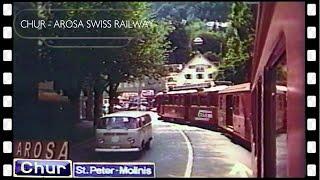 CHUR to AROSA Swiss mountain Rhaetian railway Arosabahn RhB 1978