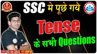 SSC  English Tense PYQs | SSC English Important Questions | English By Vipin Sir