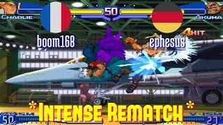 FT5 @sfa3: boom168 (FR) vs ephesus (DE) [Street Fighter Alpha 3 Fightcade] Mar 1