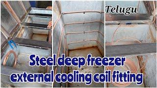 steel deep freezer internal leakage repair Telugu/ deep freezer not cooling #workshoptelugu