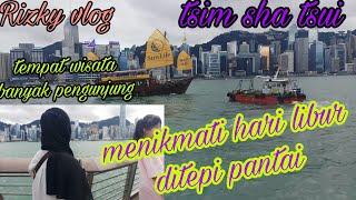 MENIKMATI LIBURAN DI TEPI PANTAI || BANYAK PENGUNJUNG RAMAI WISATA HONGKONG