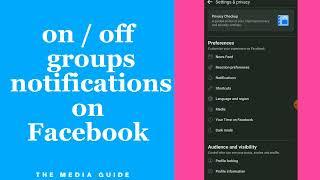 How To Turn On/Off Groups Notifications on Facebook app 2022