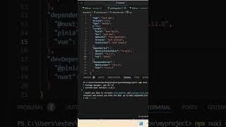 Upgrade Nuxt Project version #nuxtjs #javascript #shorts #short #coding
