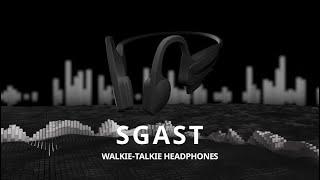 Sgast, Full-Duplex Walkie-Talkie Bone Conduction Headphones