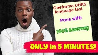 Oneforma UHRS language test | Oneforma UHRS Test | oneforma uhrs english language test
