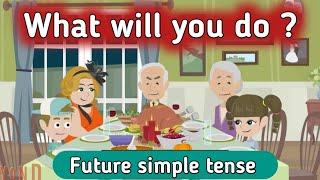 Future simple tense | English conversation | Learn English | English tenses | Sunshine English