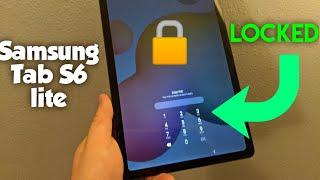 Samsung Tab S6 lite Reset forgot password, screen lock bypass, pin, pattern....hard reset