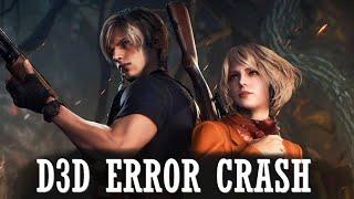 How To Fix Crashing, D3D Error Crash in Resident Evil 4 Remake | 100% and Easy