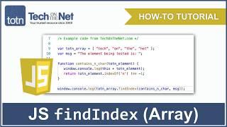 How to use the JavaScript findIndex (Array method)