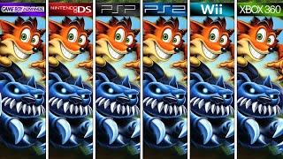 Crash of the Titans | PSP vs PS2 vs Wii vs DS vs Xbox 360 vs GBA | Graphics Comparison