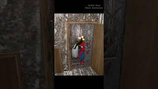 Playing as Spider-Man vs 3 Secret Door !! Gameplay Animation #granny #shorts #animation