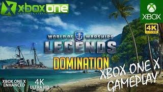 [4K] World of Warships Legends Xbox One X Domination Gameplay UHD 2160p