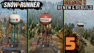 SnowRunner Season 9 Renew & Rebuild | Restoring the Water Tower 3-4 -