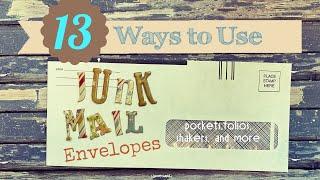 13 Junk Mail Envelope Ideas including pockets, shakers, and booklets!