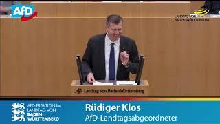 Rüdiger Klos MdL - AfD im Landtag BW: „Kritik an der Gendersprache – Grüne toben vor Zorn im Plenum“