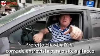 Elias Dal'Col corre de entrevista para o site Agitaeco para falar de limpeza pública