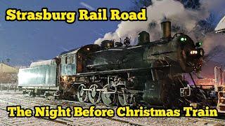 The Night Before Christmas Train in the Snow | Strasburg Rail Road