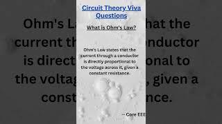 Understanding Ohm's Law in Circuit Theory