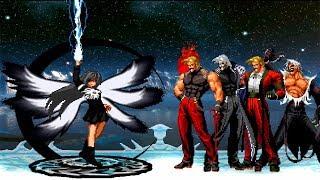 Kof Mugen Yami Akiha White Flames VS Rugal Team