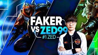 FAKER brings back RIVEN MID to counter #1 ZED WORLD! *INSANE MATCH-UP*