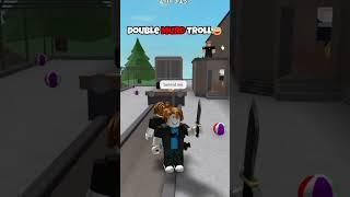 DOUBLE MURDERER TROLLING IN MM2 #mm2 #roblox #robloxshorts #shorts