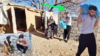 Donation of firewood by Hamed: saving Parvaneh's family in the cold of winter and his pregnancy