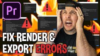 How To Fix Adobe Premiere Render and Export Errors (2023)