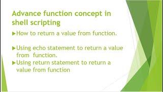 Functions in Shell Scripting | passing arguments to functions | return for function in shell script