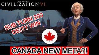 A Canadian Teaches you how to Play Updated Canada | Civ 6 Sub Turn 200 Deity Win