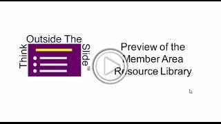 Preview of the Think Outside The Slide Member Resource Library