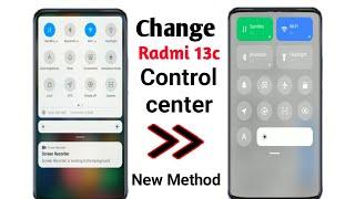 Redmi 13c Control Center Settings | Change Control Center On Redmi 13c | HyperOS Control Center 