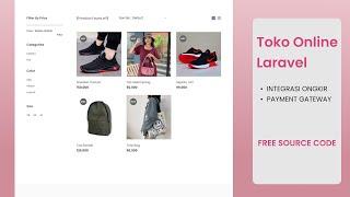 Toko Online Laravel | FREE SOURCE CODE