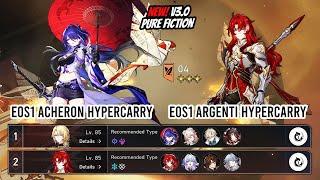 New v3.0 Pure Fiction 4 - E0S1 Acheron and E0S1 Argenti | Honkai Star Rail