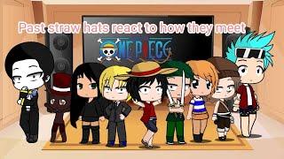 Past straw hats react (before they meet) to how they meet ll one piece react part 1ll new intro