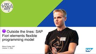 🟣 Outside the lines: SAP Fiori elements flexible programming model