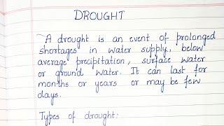 Essay on Drought