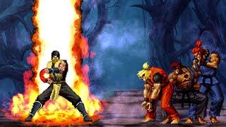 [MK VS SF] Scorpion Vs Evil Ryu, Dragon-Ken, Akuma