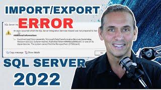 SQL Server   Import Export Wizard Error with Billy Thomas ALLJOY Data