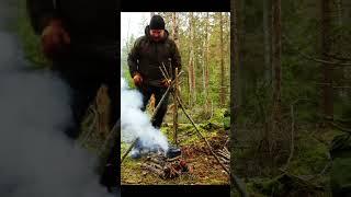 Camping in the forest alone for 3 days p3 #solocamping #camping #campinglife